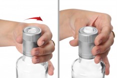 Jednokratni plastični guala zatvarač sa kuglicom za flašu