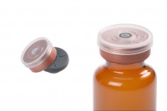 Aluminijumski zatvarač 20mm sa plastičnim poklopcem i silikonskim čepom - 12 kom