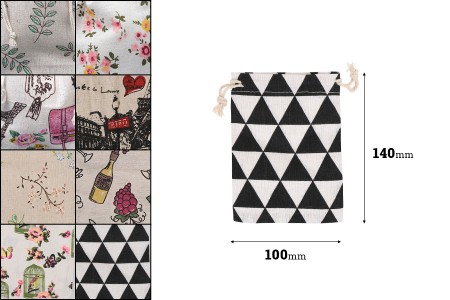 Platnena vrećica 100x140mm, više dizajna - 50 kom-dimenzije_slike