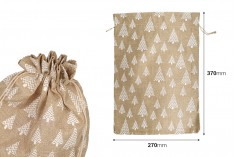 Božićna platnena vrećica 270x370 mm u različitim dezenima - 25 kom