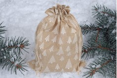 Božićna platnena vrećica 270x370 mm u različitim dezenima - 25 kom