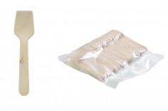 Drvene kašičice 95 mm za jednokratnu upotrebu – pakovanje od 100 komada