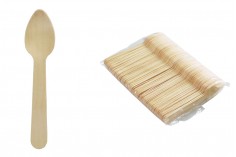 Drvene kašičice 110 mm za jednokratnu upotrebu – pakovanje od 100 komada