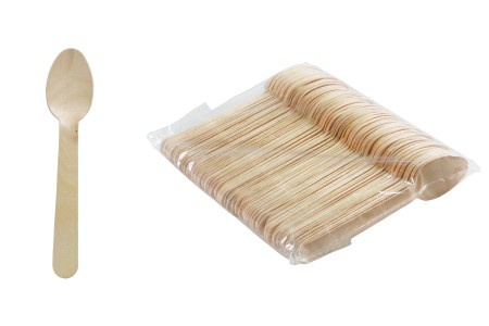 Drvene kašičice 140 mm za jednokratnu upotrebu – pakovanje od 100 komada-slika_proizvoda