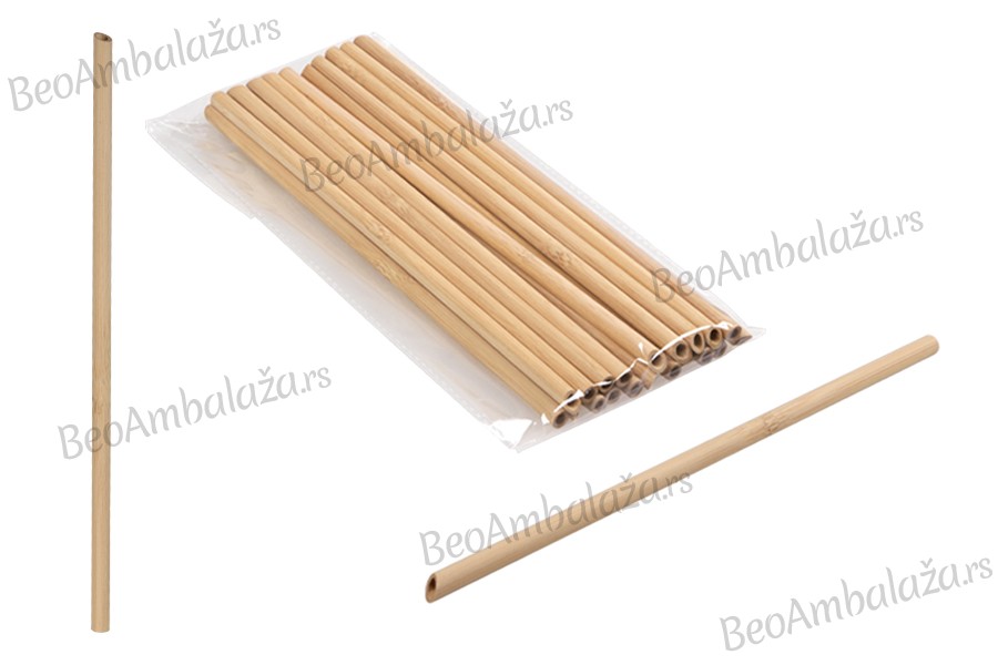 Ekološke slamčice od bambusa  240x8 mm - 20 kom