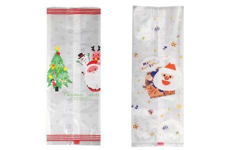 Plastične kesice 85x65x225 mm sa Božićnim motivima i mogućnošću termo zatvaranja - 50 kom-grupa_slika