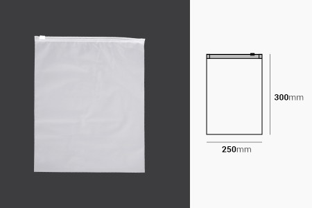 MAT poluprovidna plastična kesica 250x300mm sa patent zatvaranjem - 100 kom-dimenzije_slike