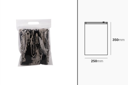 Plastična PE kesa 250x350mm sa patent zatvaračem - 20 kom-dimenzije_slike