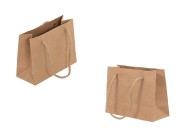 Papirna kraft poklon kesica 144x60x110mm sa pertlom širine 5 mm - 12 kom Papirna kraft poklon kesica 144x60x110mm sa pertlom širine 5 mm - 12 kom