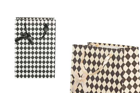 Papirna poklon kesa 190x120x270mm sa satenskom mašnom i ručkom, u dve boje - 12 kom-slika_proizvoda