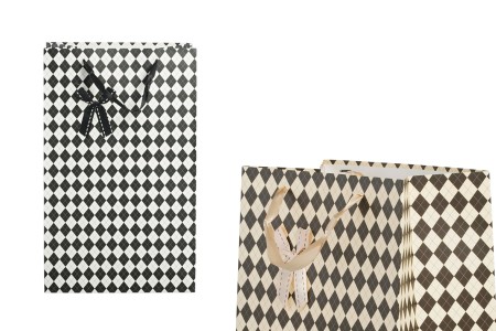 Papirna poklon kesa 230x150x370mm sa satenskom mašnom i ručkom, u dve boje - 12 kom-slika_proizvoda