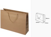 Papirna braon poklon kesa sa uvijenom ručkom 400x130x300mm - 12 kom Papirna braon poklon kesa sa uvijenom ručkom 400x130x300mm - 12 kom