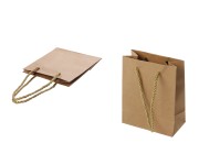 Papirna braon poklon kesa sa uvijenom ručkom 115x60x145mm - 12 kom Papirna braon poklon kesa sa uvijenom ručkom 115x60x145mm - 12 kom