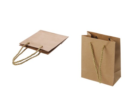 Papirna braon poklon kesa sa uvijenom ručkom 115x60x145mm - 12 kom-slika_proizvoda