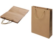 Papirna braon poklon kesa sa uvijenom ručkom 280x100x370mm - 12 kom