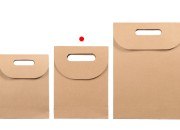 Papirna braon kraft kesa 190x80x240mm sa zatvaranjem na čičak - 12 kom Papirna braon kraft kesa 190x80x240mm sa zatvaranjem na čičak - 12 kom