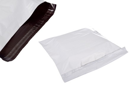 Bela plastična PE kesa 400x470mm sa samolepljivim zatvaranjem, za slanje poštom - 100 kom-slika_proizvoda