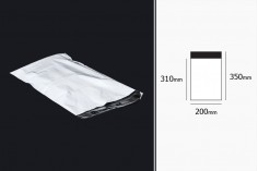 Plastična bela PE kesa 200x350mm sa samolepljivim zatvaranjem, za slanje poštom - 100 kom