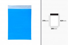 Plava plastična PE kesa 280x420mm sa samolepljivim zatvaranjem, za slanje poštom - 100 kom