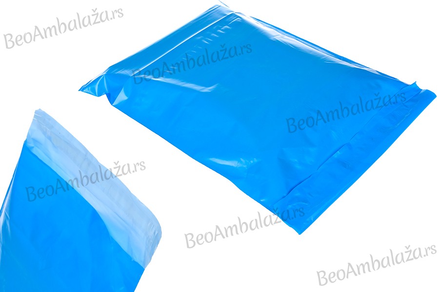 Plava plastična PE kesa 280x420 mm sa samolepljivim zatvaranjem, za slanje poštom- 100kom