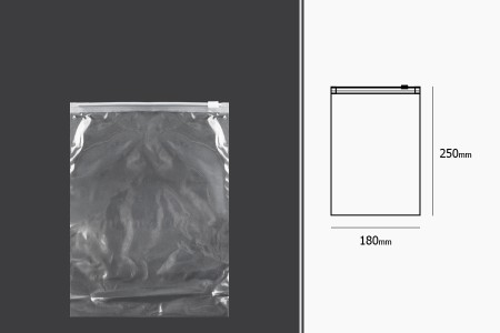 Providna plastična (PE) kesica 180x250mm sa patent zatvaranjem - 50 kom-dimenzije_slike