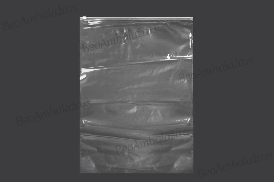 Transparentna plastična kesica 350x500 mm sa belim patent zatvaranjem- 50kom