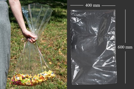 Providne plastične kesice od skupljajuće folije  (POF - poliolefin) za hranu 400x600mm - 100 kom-slika_proizvoda