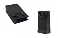 Crna poklon kesa 110x60x200mm sa ručkom od tila - 20 kom