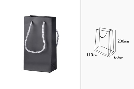 Crna mat ukrasna kesa 110x60x200mm sa srebrnim ručkama 6mm - 10 kom-dimenzije_slike