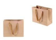Papirna kraft ekološka kesa 220x100x180mm, sa braon trakom širine 20mm - 20 kom Papirna kraft ekološka kesa 220x100x180mm, sa braon trakom širine 20mm - 20 kom