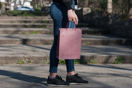 Papirna kesa 250x100x330mm sa ručkom, u više boja - 12 kom-dimenzije_slike