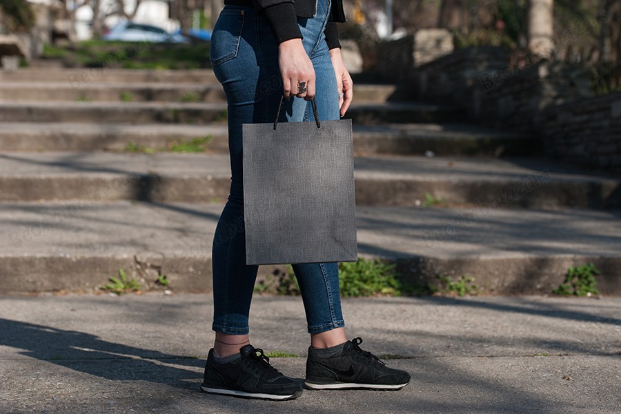 Papirna kesa 250x100x330mm sa ručkom, u više boja - 12 kom-