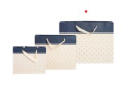 Papirna poklon kesa 410x130x310mm sa satenskom ručkom, u više boja - 12 kom-