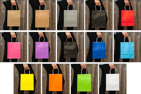 Papirna kesa 220x110x280mm u više boja - 12 kom-slika_proizvoda