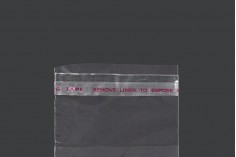 Plastična providna kesica 50x150mm sa samolepljivim zatvaranjem - 1000 kom