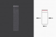 Plastična providna kesica 50x250mm sa samolepljivim zatvaranjem - 1000 kom