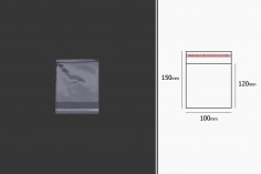 Plastična providna kesica 100x150mm sa samolepljivim zatvaranjem - 1000 kom