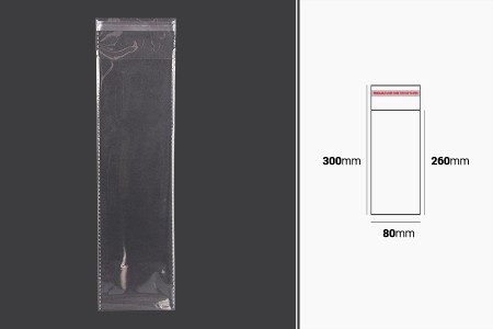 Providna kesa 80x300mm sa samolepljivim zatvaranjem - 1000 kom-dimenzije_slike