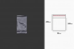 Plastična providna kesica 90x200mm sa samolepljivim zatvaranjem - 1000 kom