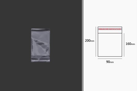 Plastična providna kesica 90x200mm sa samolepljivim zatvaranjem - 1000 kom-dimenzije_slike