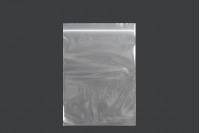 Plastična kesica 140x200mm, providna i sa belim zip zatvaračem - 100 kom