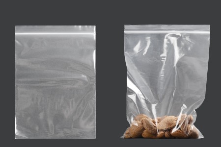 Plastična kesica 150x220mm, providna i sa belim zip zatvaračem - 100 kom-grupa_slika