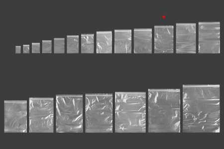 Plastična kesica 150x220mm, providna i sa belim zip zatvaračem - 100 kom-grupa_slika