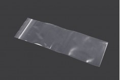 Plastična kesica 80x250mm, providna i sa belim zip zatvaračem - 100 kom