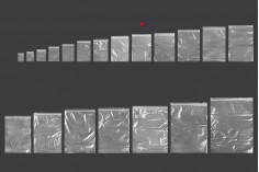 Plastična kesica 130x190mm, providna i sa belim zip zatvaračem - 100 kom