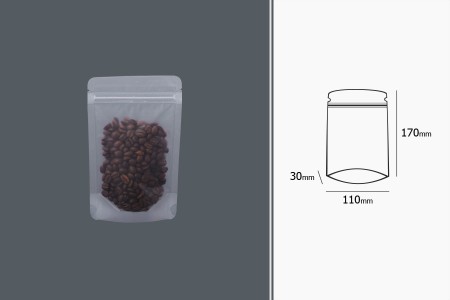 Providne DoyPack kesice sa zip zatvaranjem, ovalnim dnom i sa mogućnošću termo zatvaranja 110x30x170mm - 50kom-grupa_slika