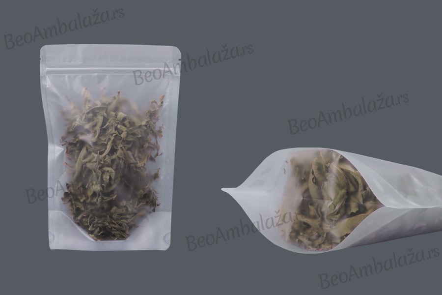 Providne DoyPack kesice sa zip zatvaranjem, ovalnim dnom i sa mogućnošću termo zatvaranja 150x40x220mm - 50kom Providne DoyPack kesice sa zip zatvaranjem, ovalnim dnom i sa mogućnošću termo zatvaranja 150x40x220mm - 50kom