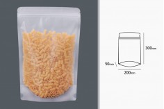 Providne DoyPack kesice sa zip zatvaranjem, ovalnim dnom i sa mogućnošću termo zatvaranja 200x50x300mm - 50kom