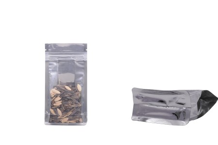 Aluminijumske DoyPack kesice sa zipom, transparentnom prednjom stranom i mogućnošću termo zatvaranja 100x60x200mm – 50kom-dimenzije_slike