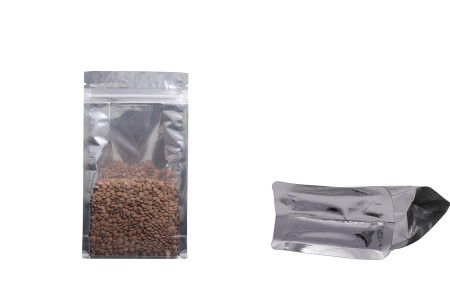 Aluminijumske DoyPack kesice sa zipom, transparentnom prednjom stranom i mogućnošću termo zatvaranja 120x60x220mm – 50kom-dimenzije_slike